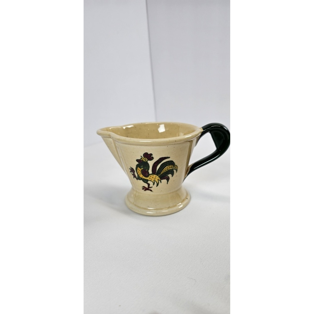 Vintage Metlox Poppytrail Rooster Creamer  Pottery Farmhouse MCM‎ Provincial